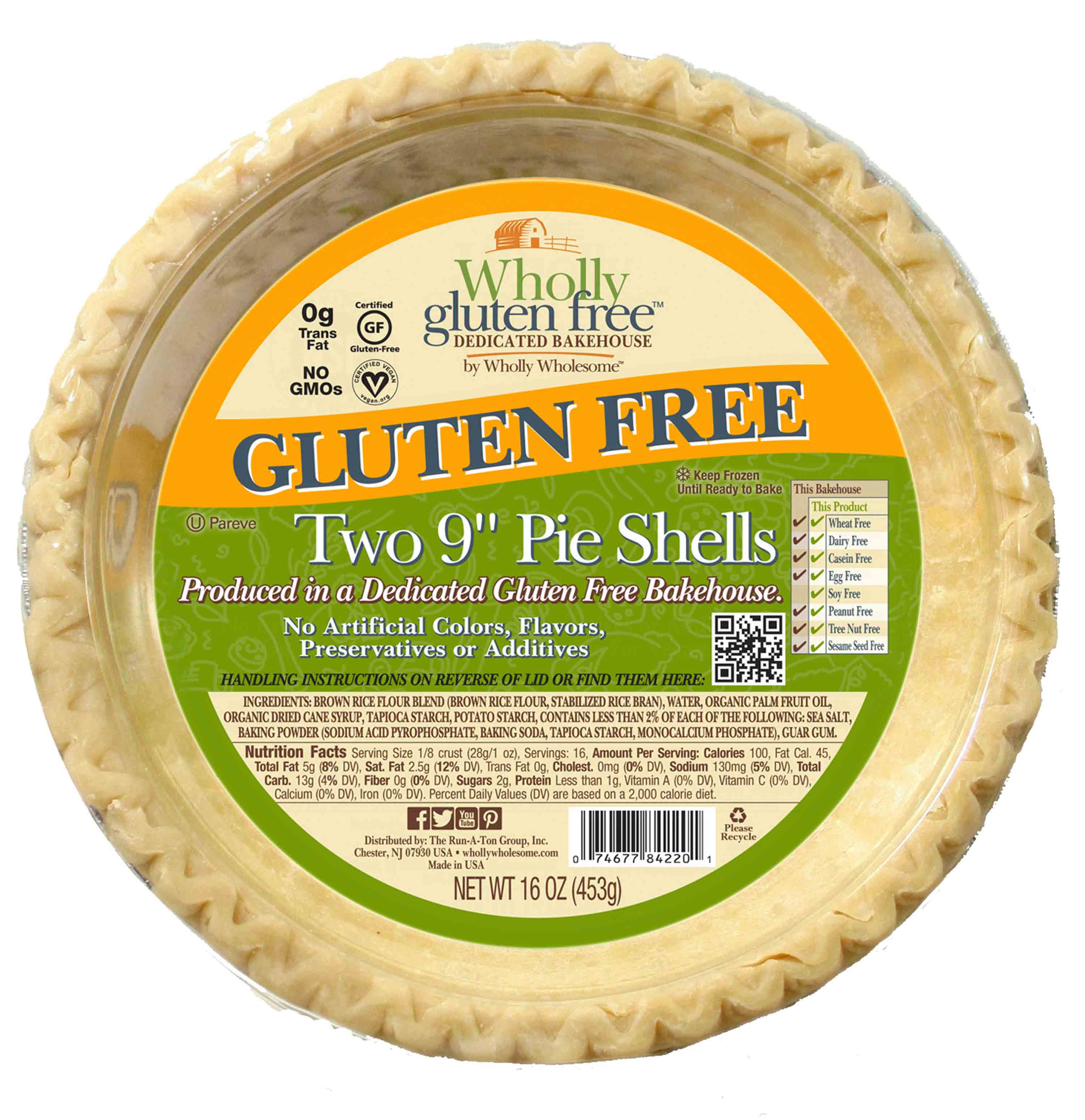 Wholly Gluten Free Pie Shell Kimberton Whole Foods