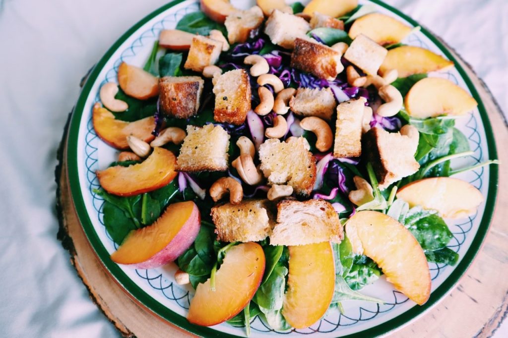 Summer Peach Salad Kimberton Whole Foods