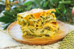 Creamy Butternut Spinach Lasagna
