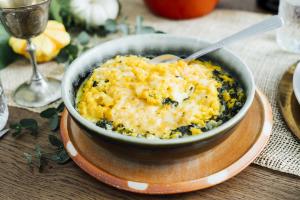Creamy Spinach with Butternut Squash