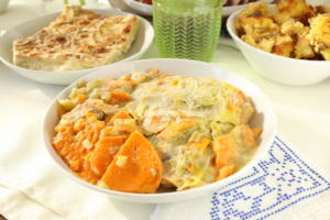 Sweet Potato & Leek Casserole